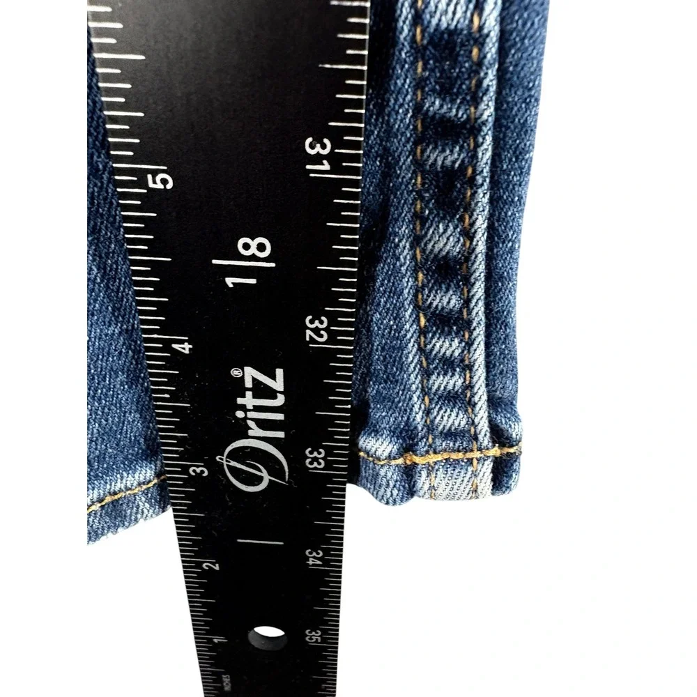 Hudson Jeans Mens Size 32 Blue Denim Premium Faded Rugged Regular Straight Leg